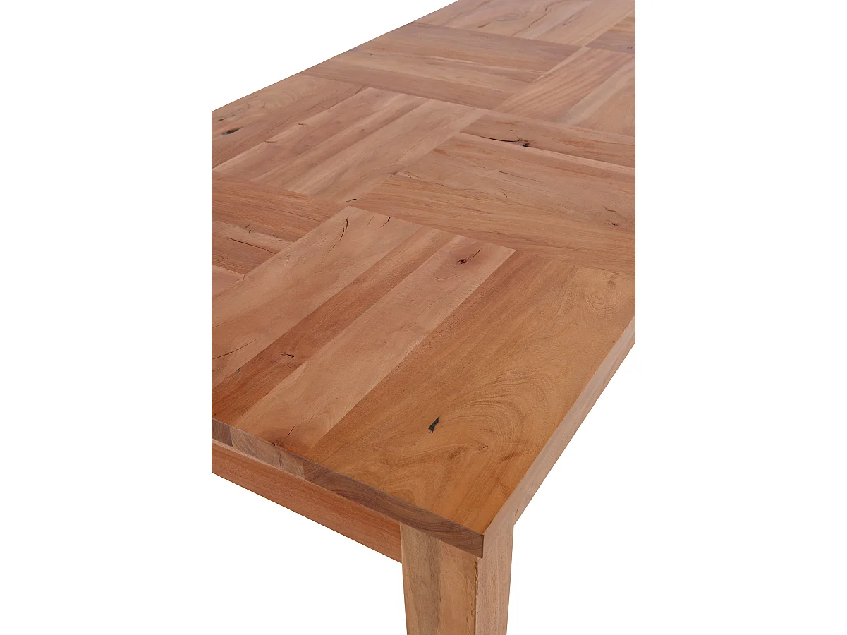 Mesa em madeira maciça de acácia reciclada 180x90 cm