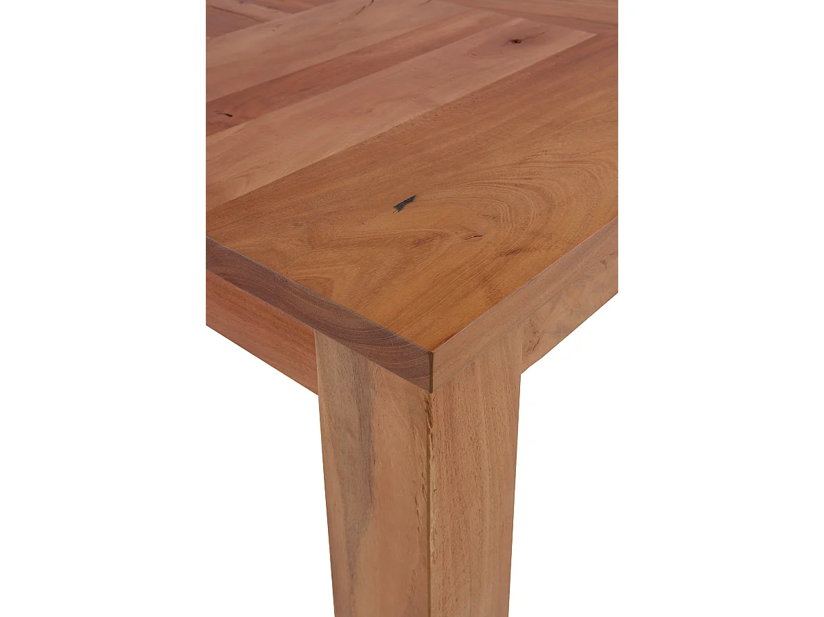 Mesa em madeira maciça de acácia reciclada 180x90 cm