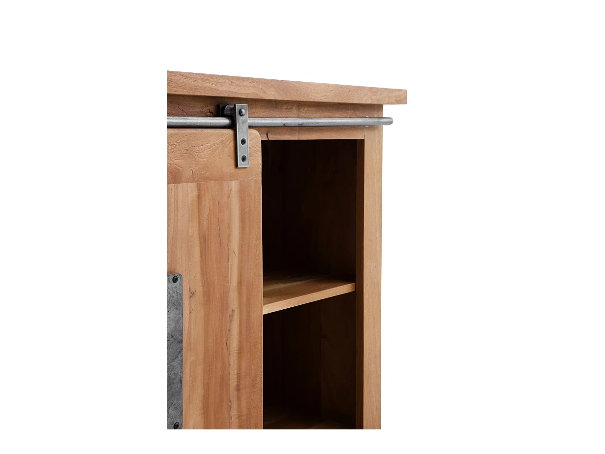 Aparador em madeira maciça de acácia reciclada