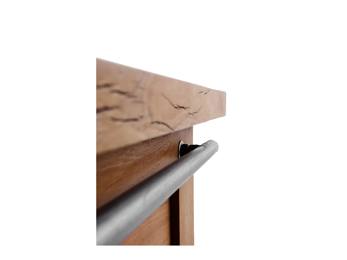 Aparador em madeira maciça de acácia reciclada