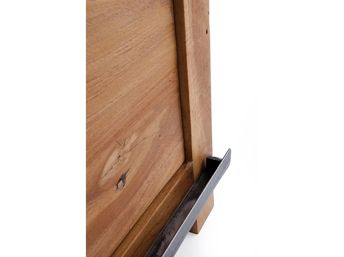 Buffet en bois massif d'acacia recyclé