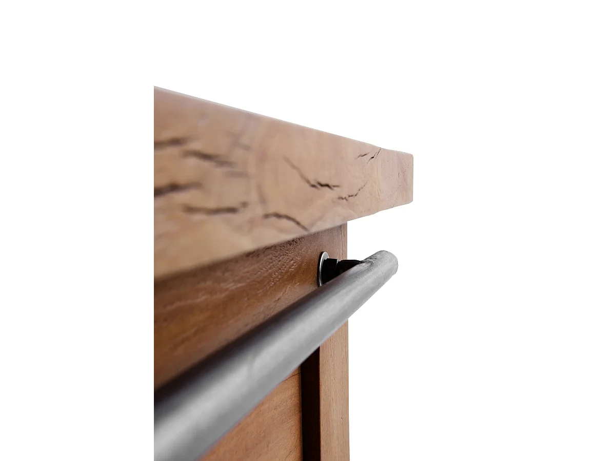 Aparador em madeira maciça de acácia reciclada