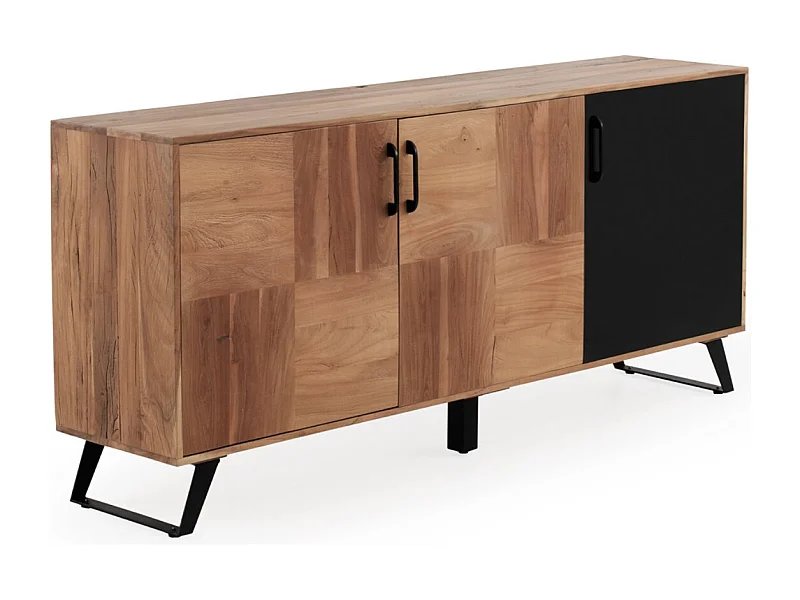 Sideboard aus recyceltem massivem Akazienholz