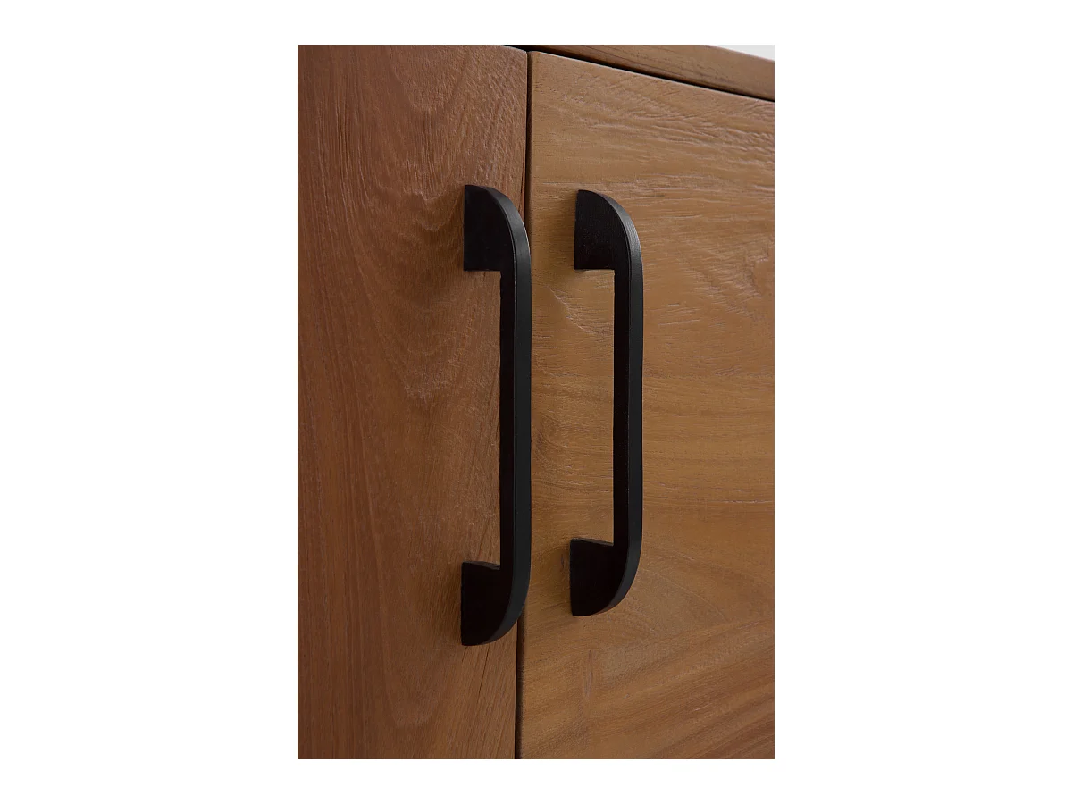 Aparador em madeira maciça de acácia reciclada