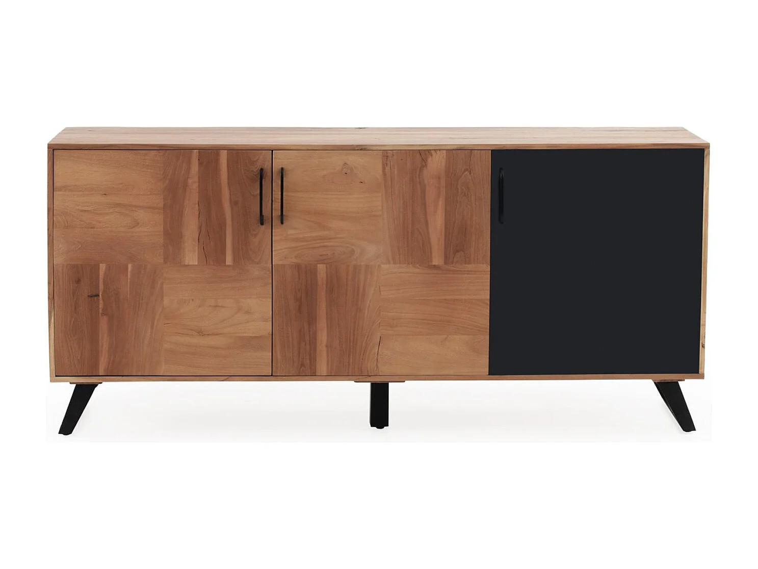 Buffet en bois massif d'acacia recyclé