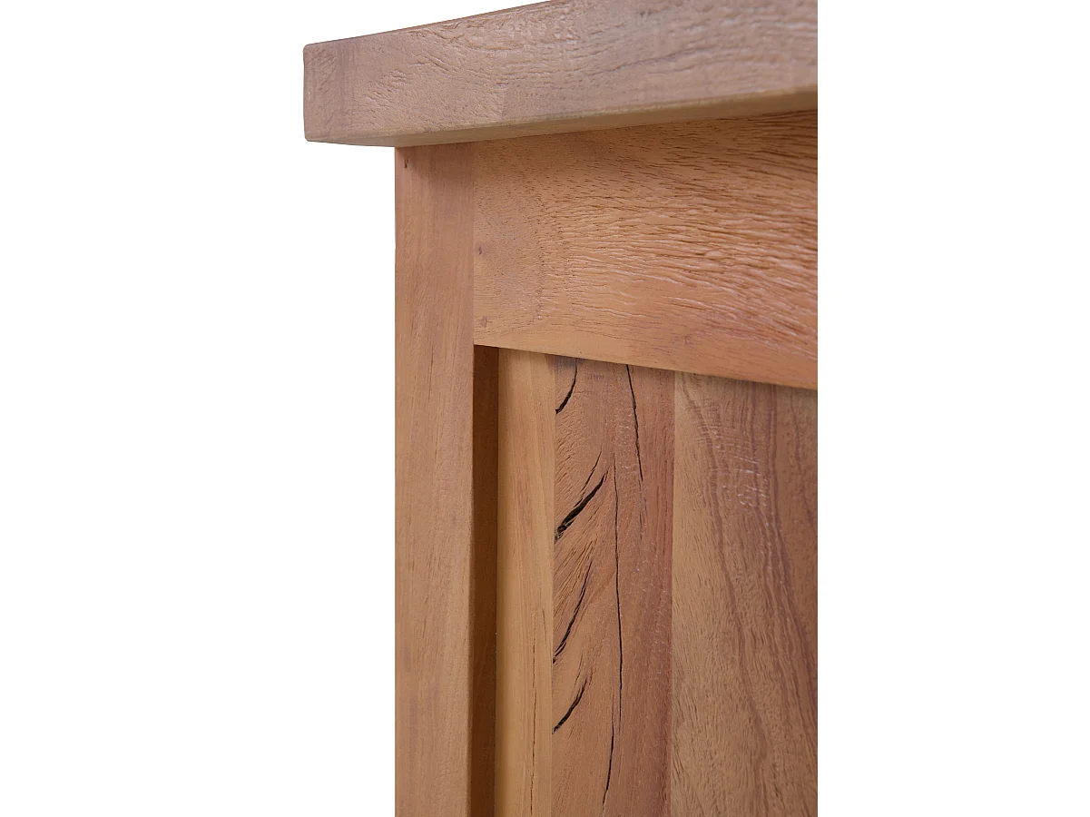 Vitrine en bois massif d'acacia recyclé