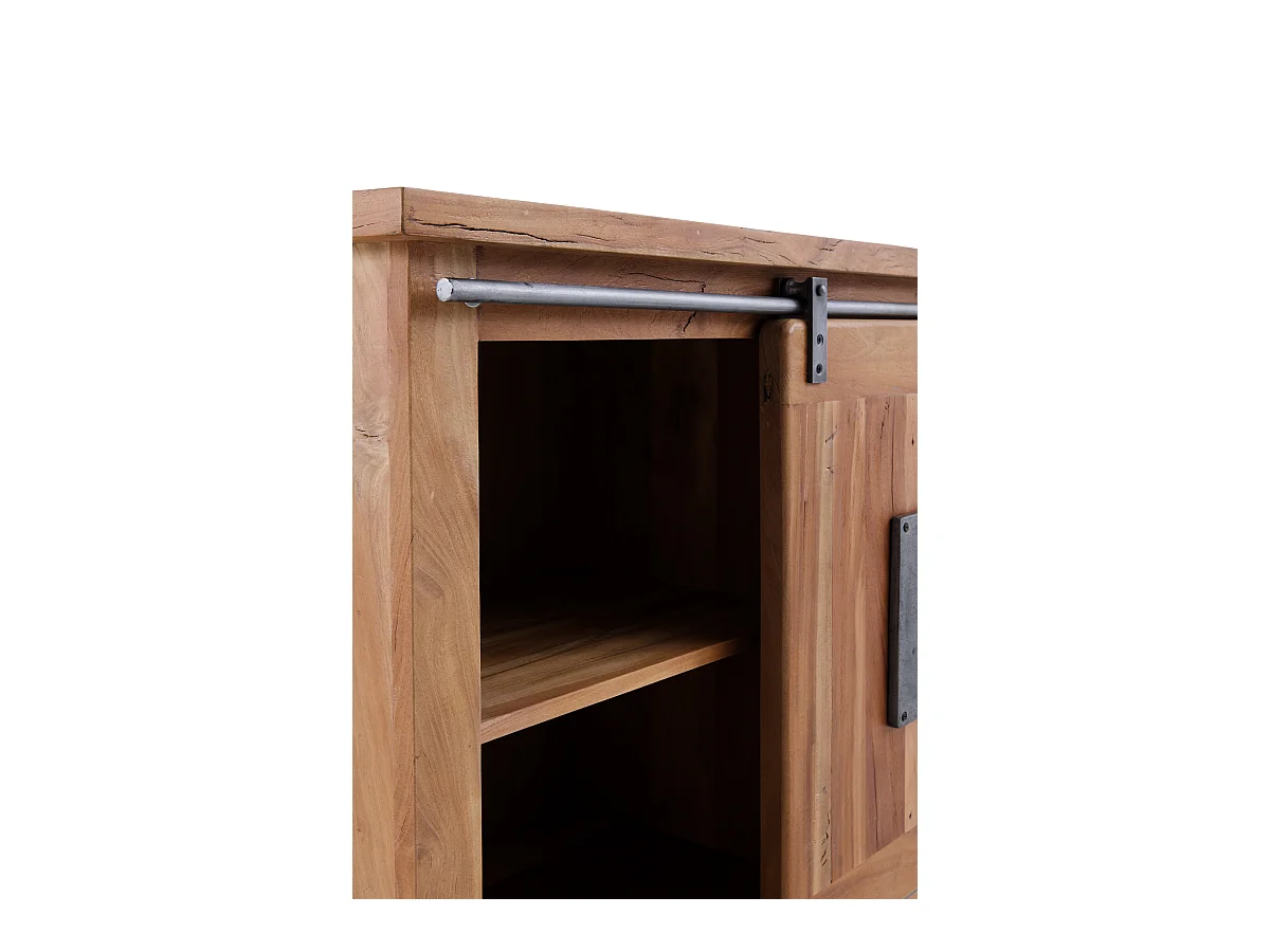 Cómoda em madeira maciça de acácia reciclada