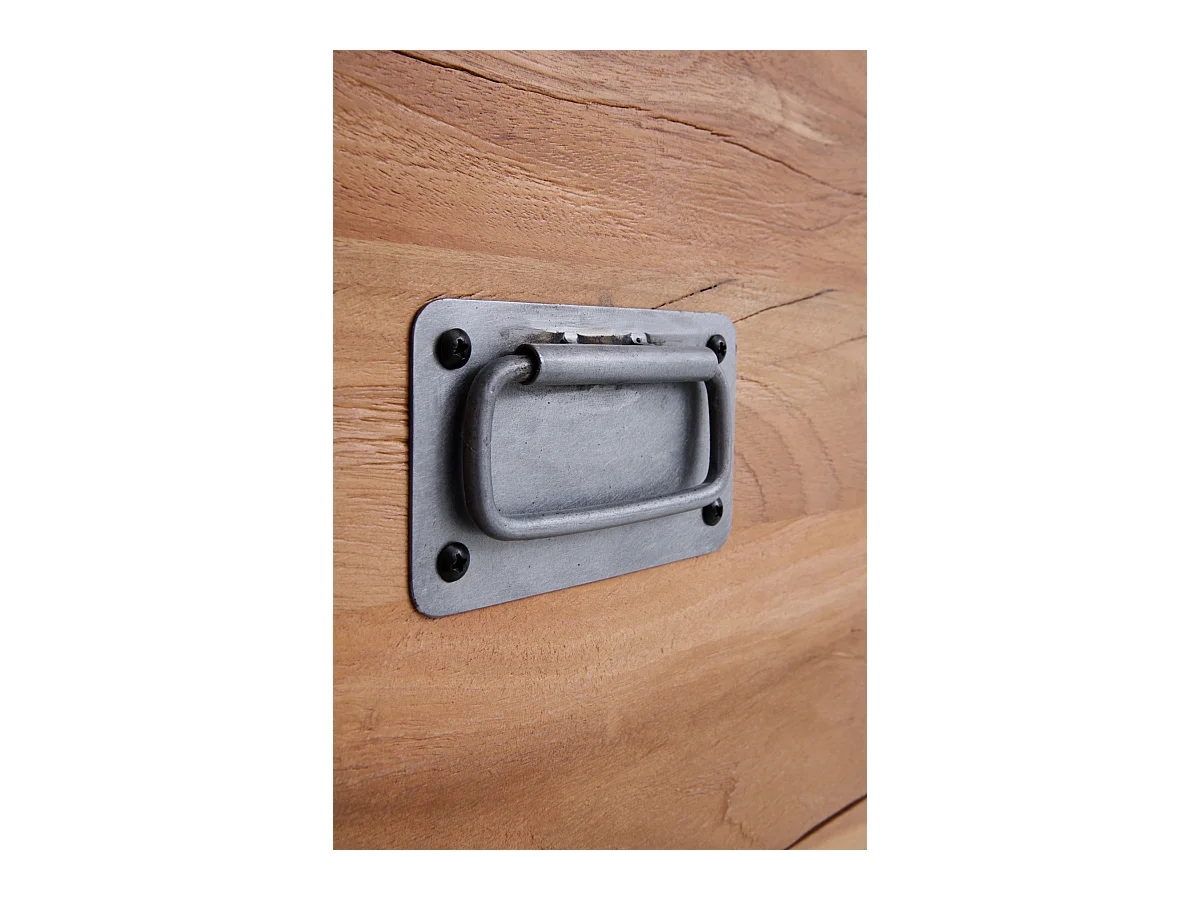 Cómoda em madeira maciça de acácia reciclada