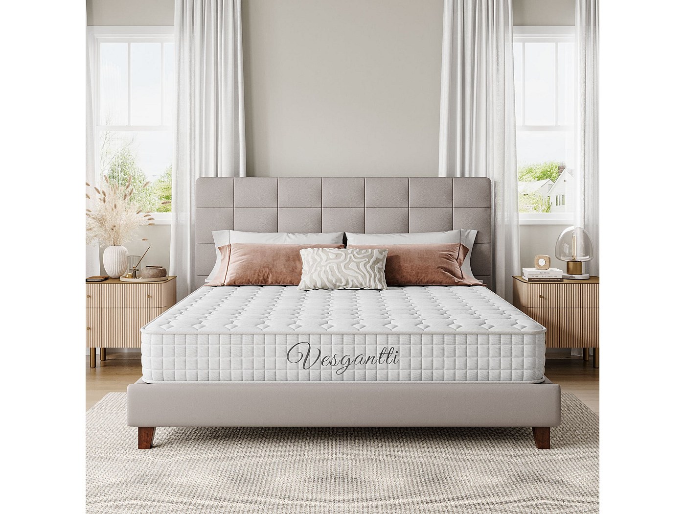 ULTRA Matras 130x200cm , Matrasdikte : 26 Cm , Traagschuim En Micro Pocketveren Gebalanceerd 7 Comfortzones