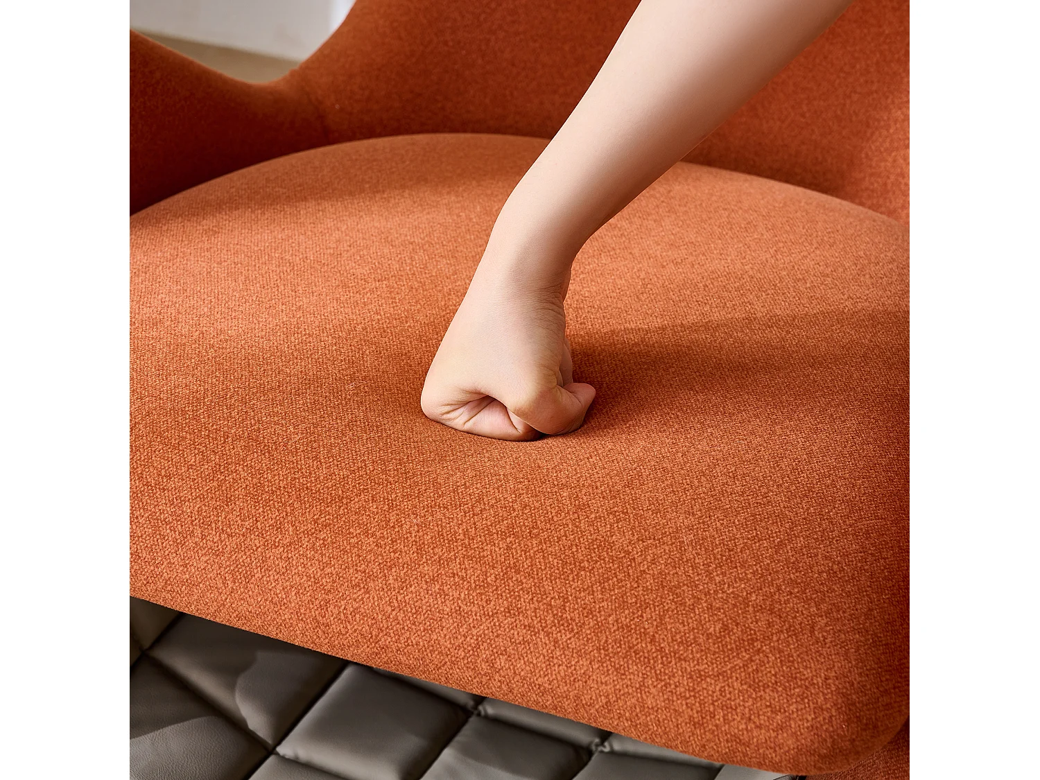 Canapé simple – 66 x 55 x 76 cm - fauteuil lounge adapté aux animaux de compagnie - bois - rouge