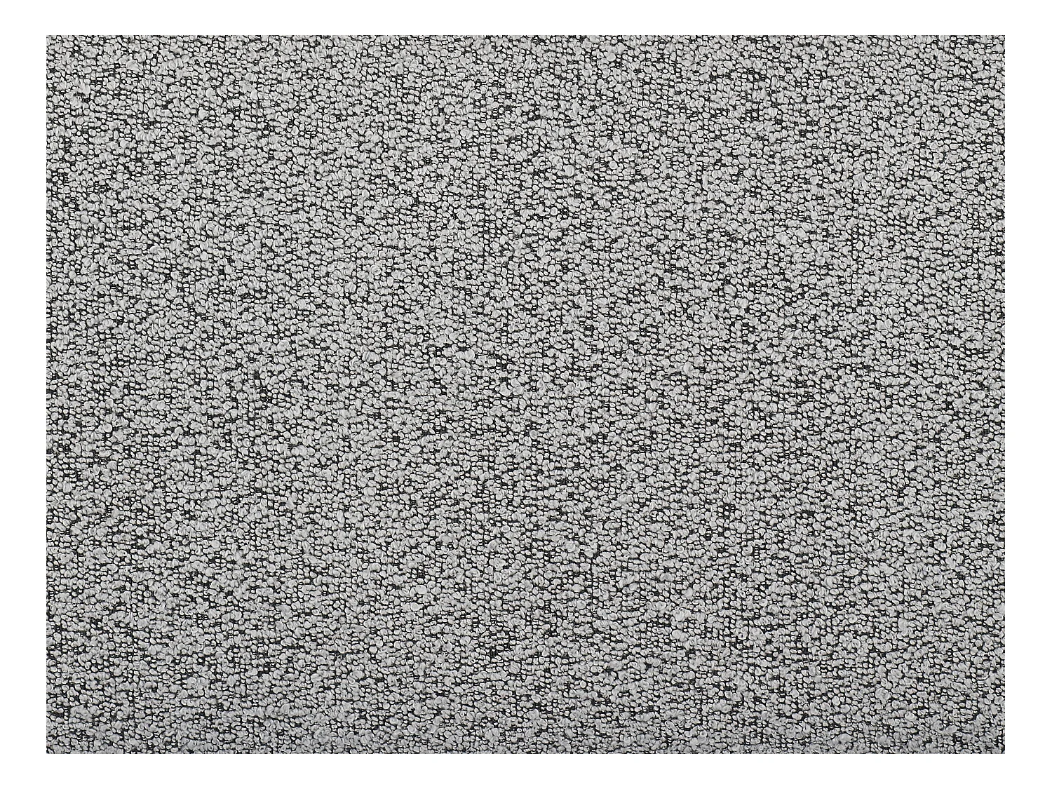 Bett + Matratze - 140 x 190 cm - Bouclé-Stoff - Grau - ISYDE