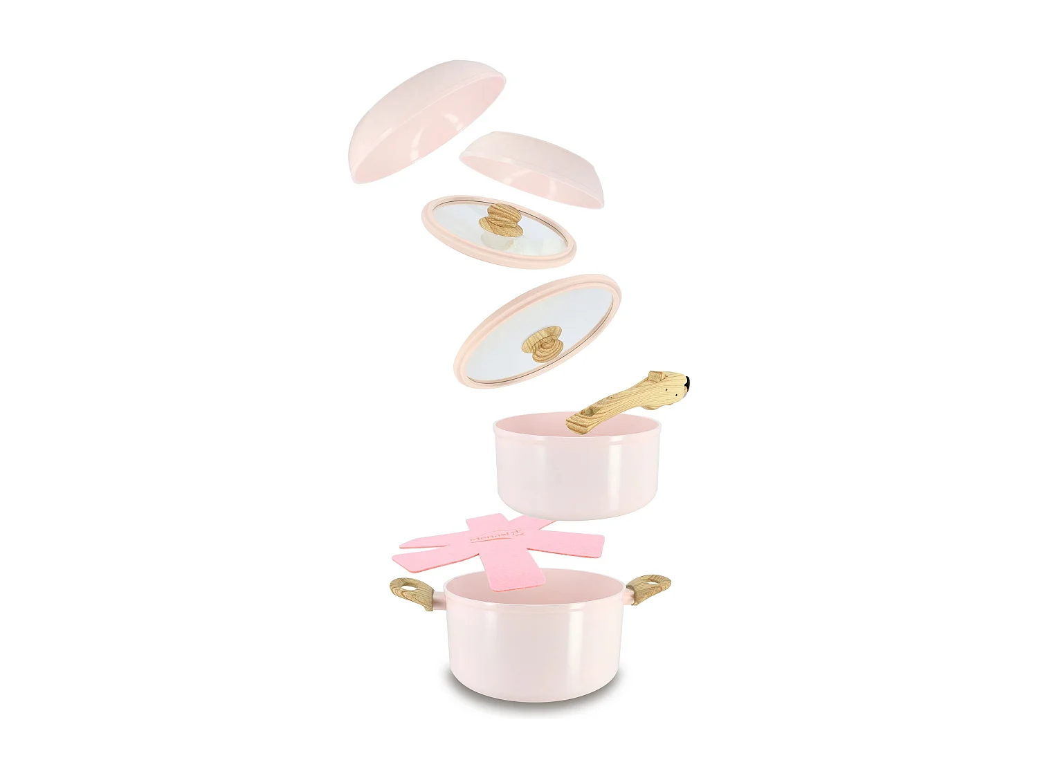 Menastyl - Set 8 Pieces Super Ball Colorama En Aluminium Recycle Rose