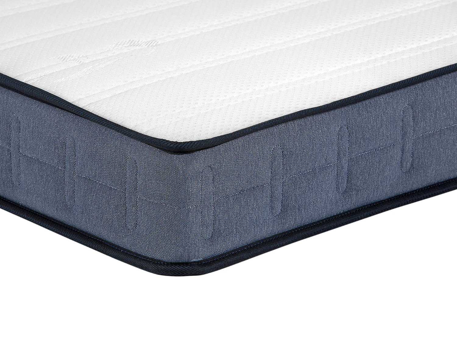 Ensemble 90 x 190 cm sommier coffre blanc + matelas ressorts ensachés ép.19cm - DAYNI de YSMÉE