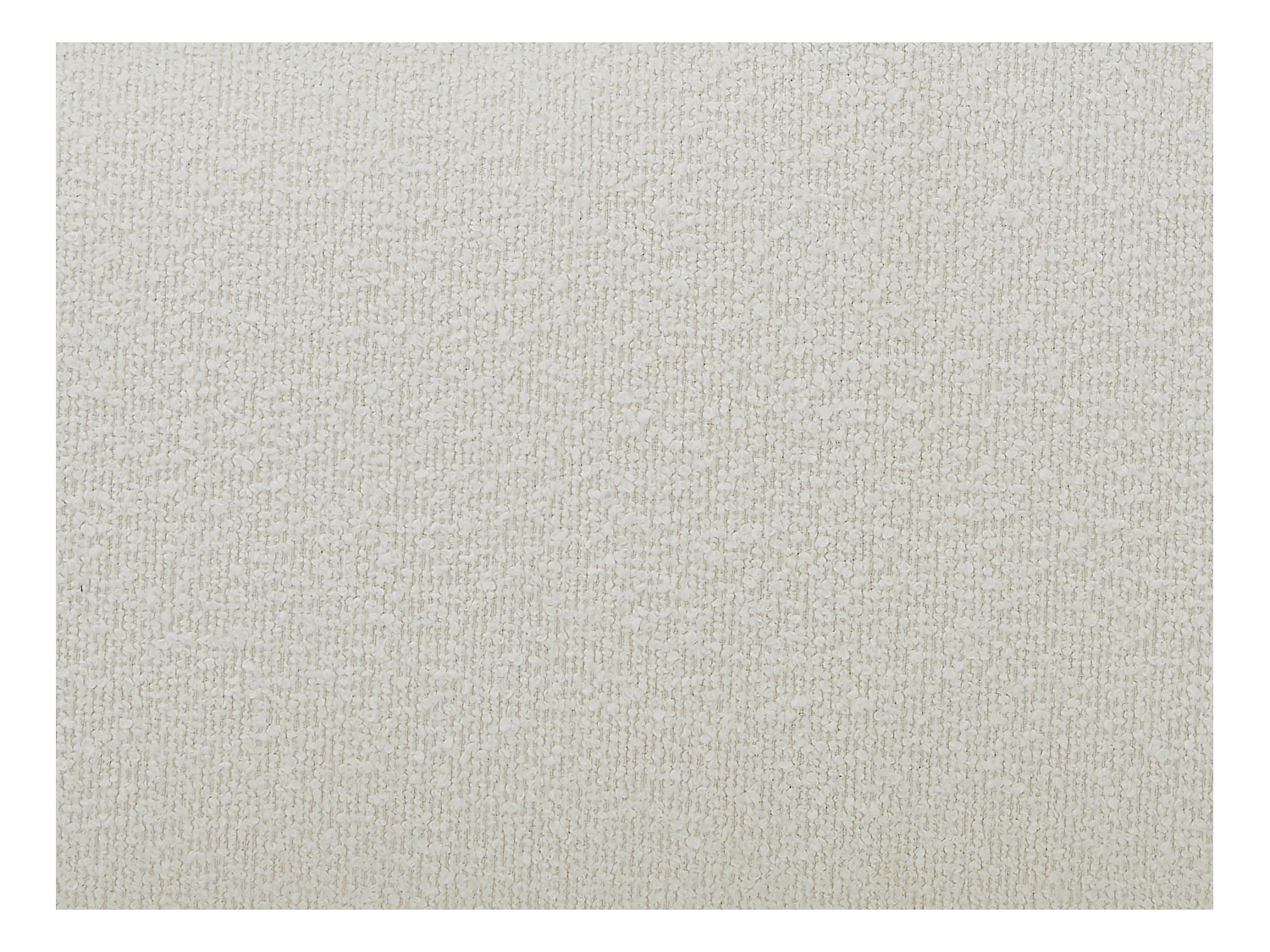 Lit 180 x 200 cm - Tissu bouclette - Beige + Matelas - ISYDE