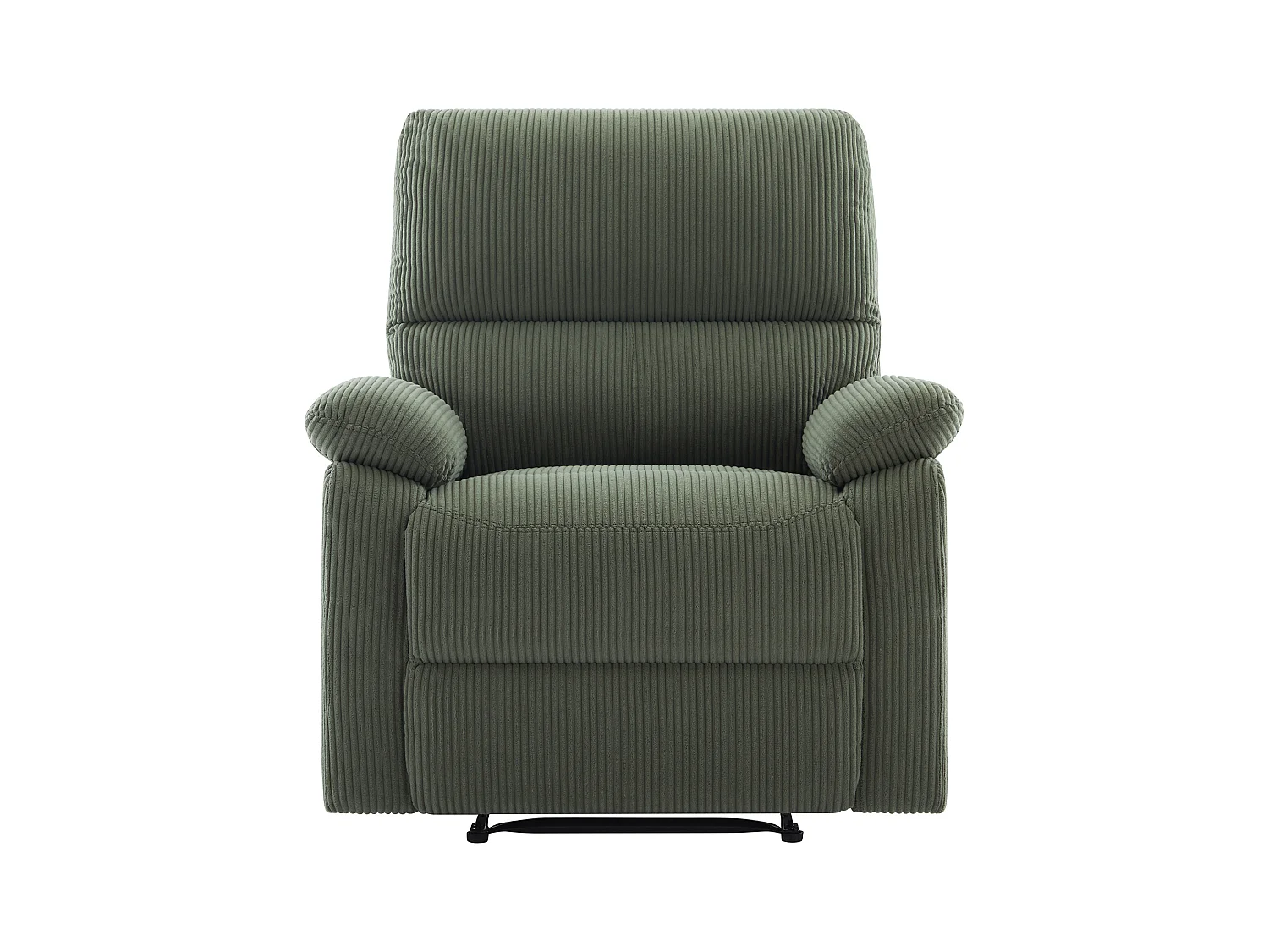 3-personers sofa, 2-personers sofa og elektrisk lænestol i grøn fløjl LUNANO