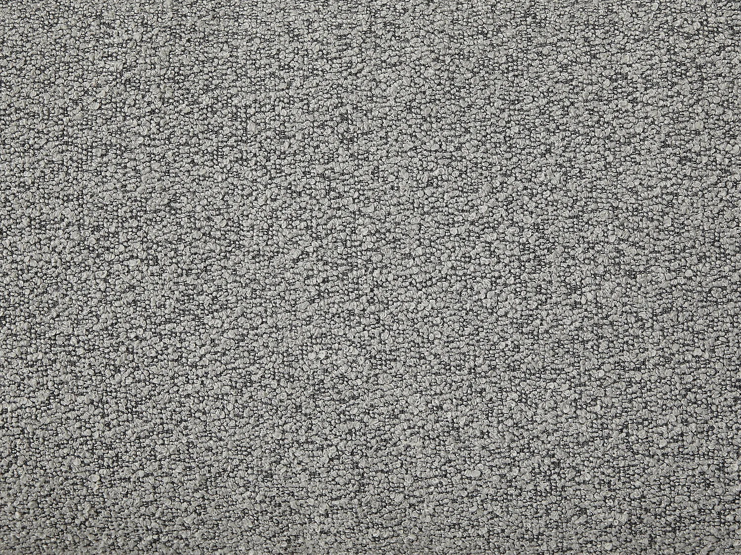 Seng 180 x 200 cm - Bouclé stoff - Grå + Madrass - ISYDE