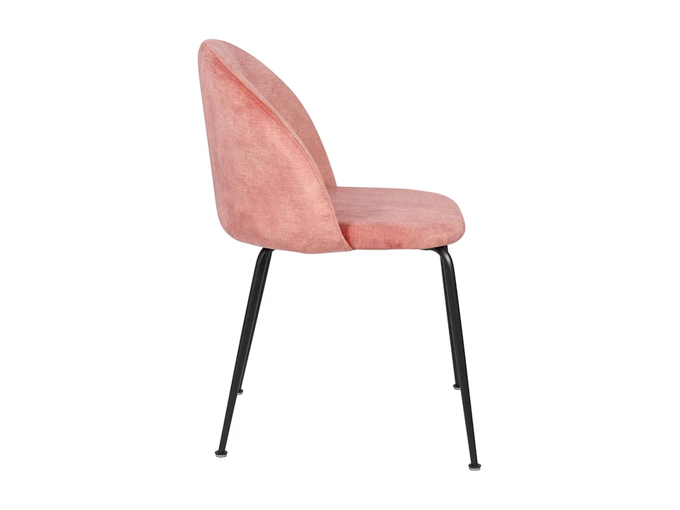 Set di 2 sedie imbottite in velluto "Lumina" con gambe in metallo cm 45x55 79h