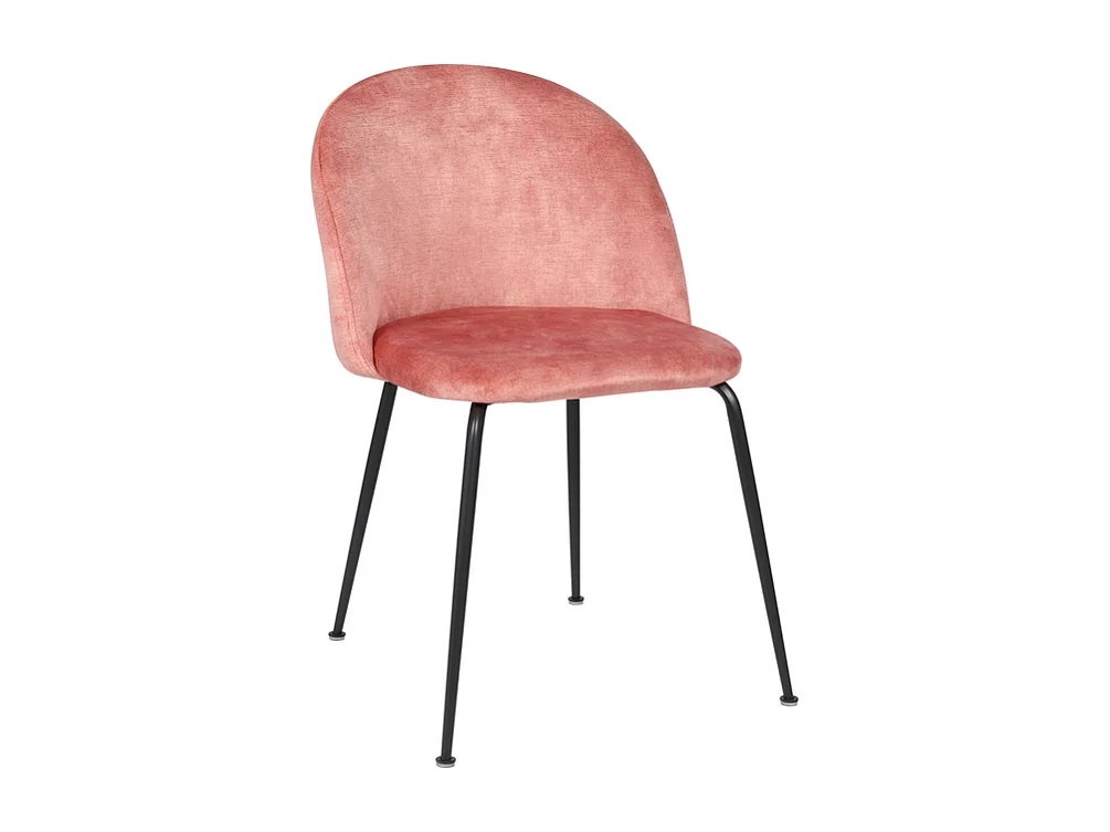 Set di 2 sedie imbottite in velluto "Lumina" con gambe in metallo cm 45x55 79h