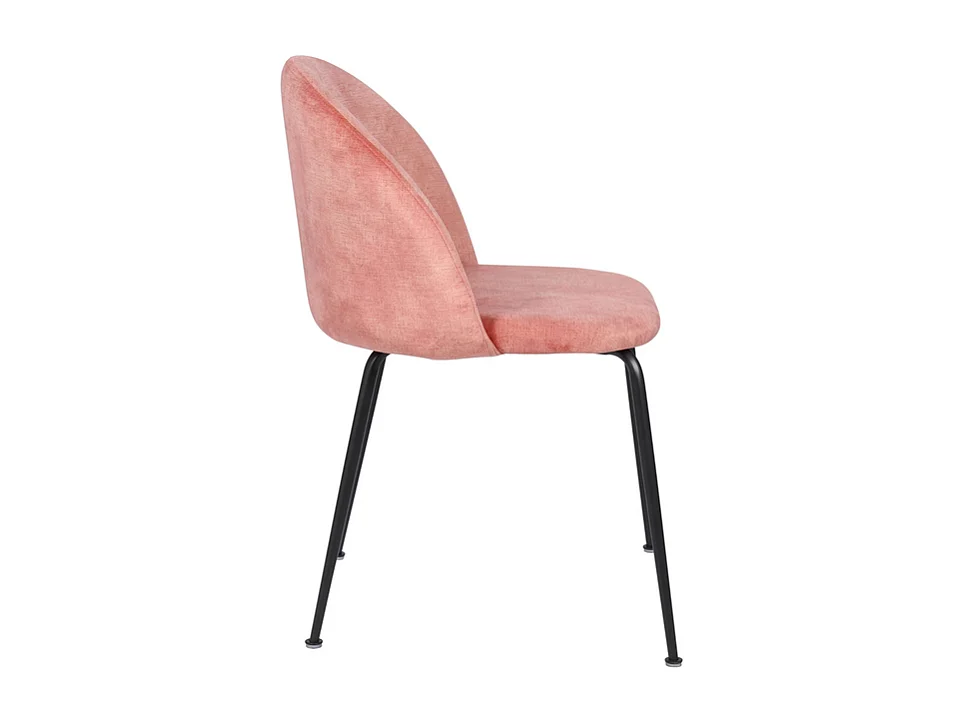 Set di 2 sedie imbottite in velluto "Lumina" con gambe in metallo cm 45x55 79h