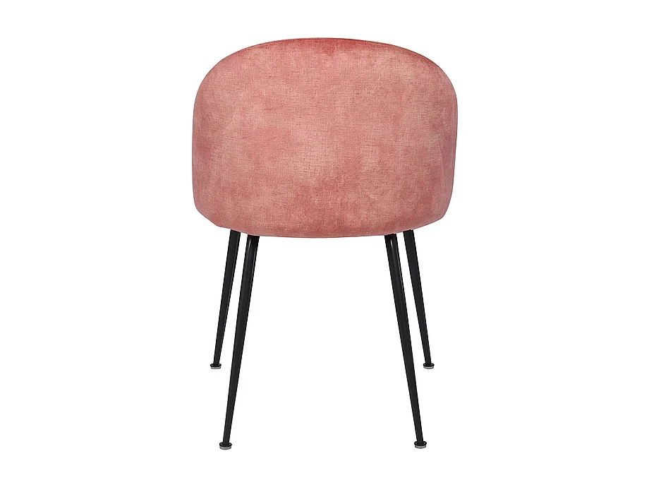 Set di 2 sedie imbottite in velluto "Lumina" con gambe in metallo cm 45x55 79h