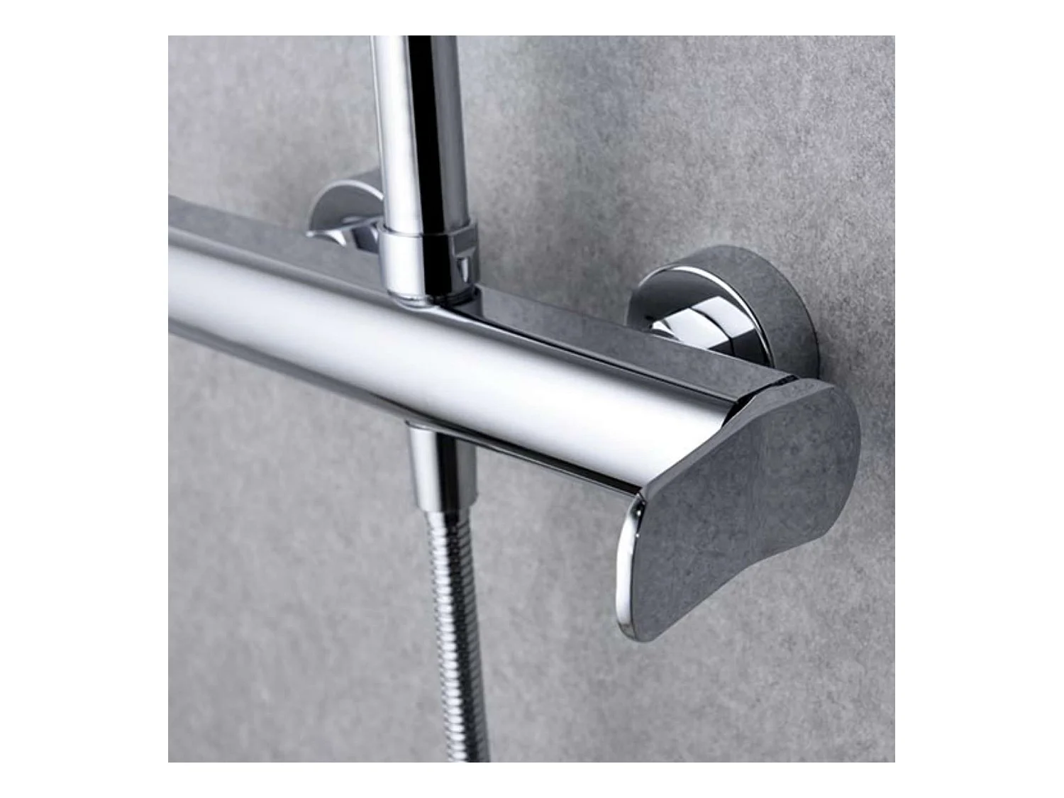 Colonne de Douche chromé anti-calcaire - Design Moderne et Économie d'eau - Kit Complet DINAMARCA IMEX