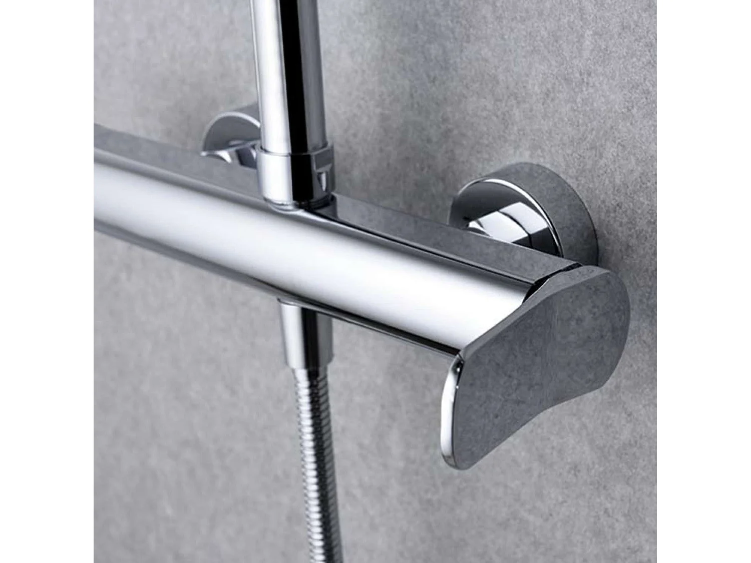 Colonne de Douche chromé anti-calcaire - Design Moderne et Économie d'eau - Kit Complet DINAMARCA IMEX