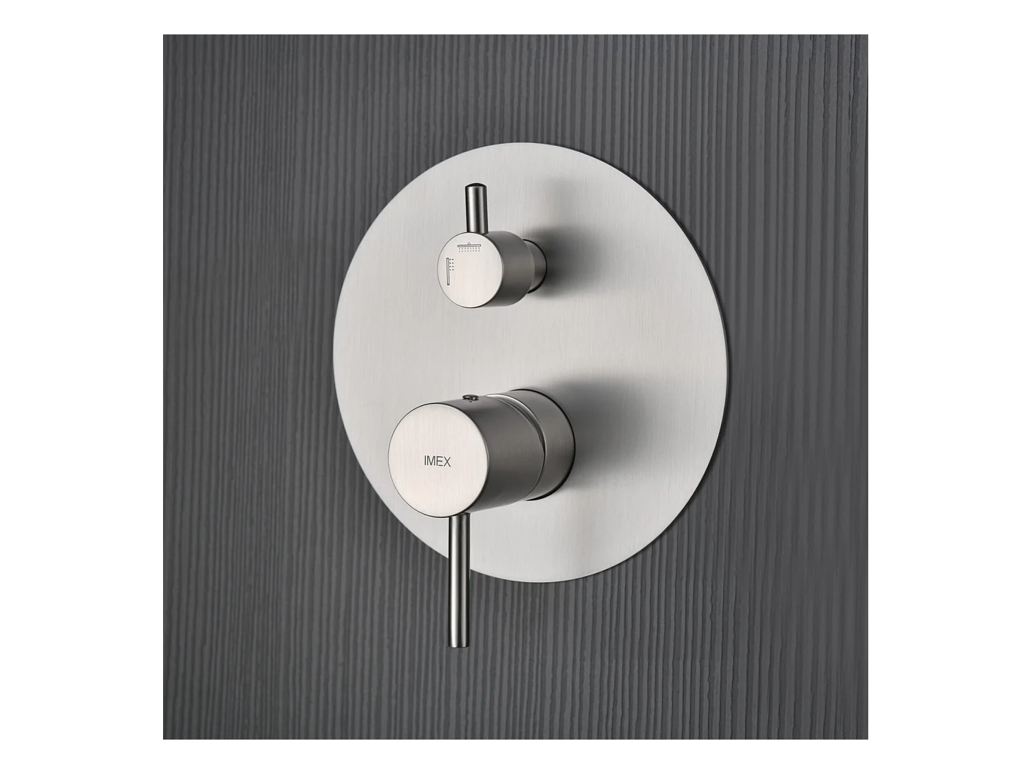 Colonne de Douche Encastrée niquel brossé anti-calcaire - Design Moderne et Économie d'eau - Kit Complet MONZA IMEX