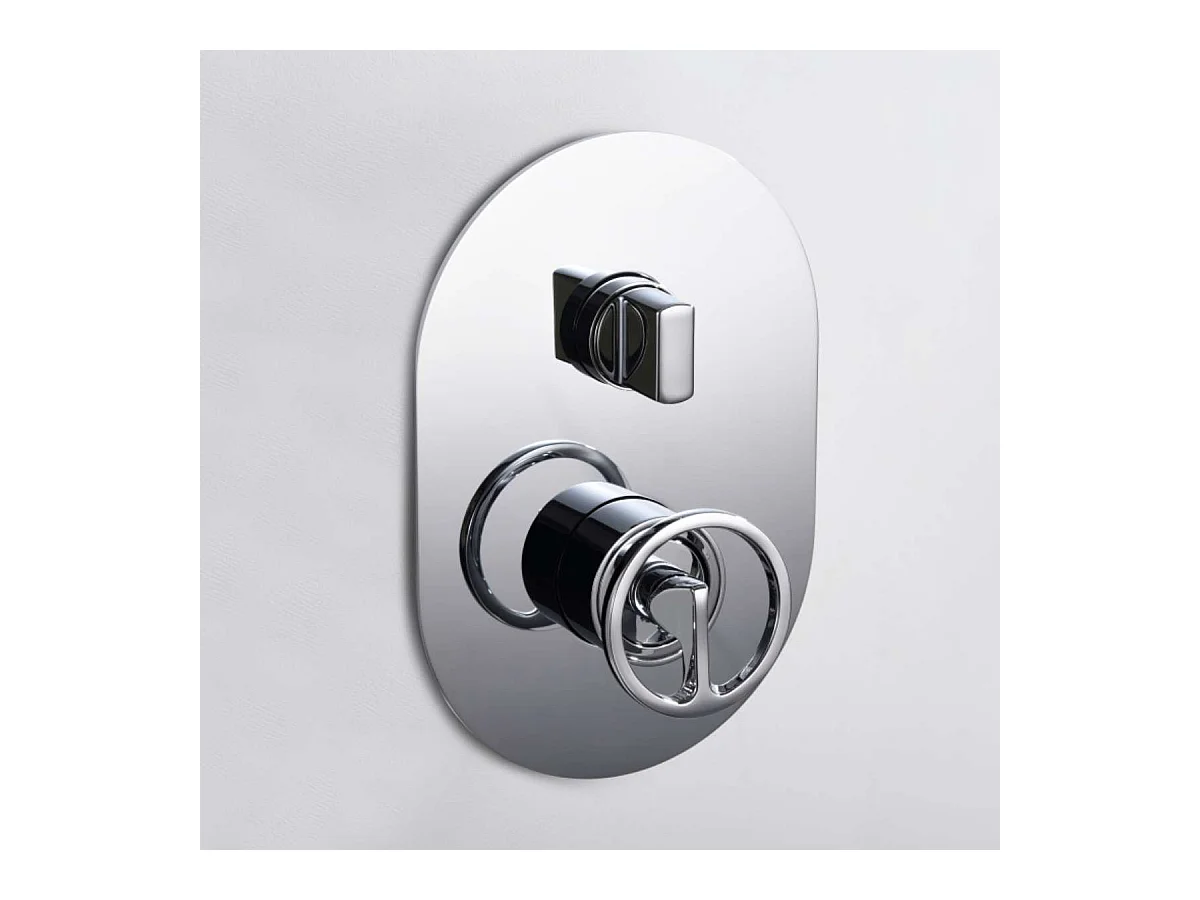 Colonne de Douche Encastrée chromé anti-calcaire - Design Moderne et Économie d'eau - Kit Complet OLIMPO IMEX