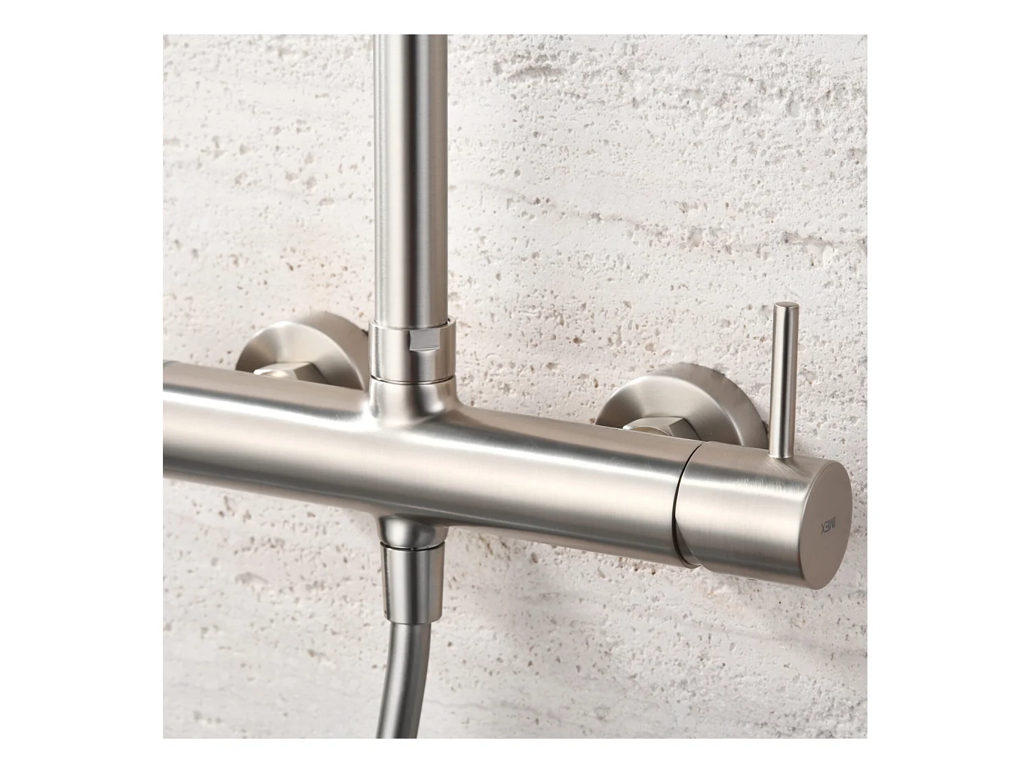 Colonne de Douche Anti-Calcaire Niquel Brossé IMEX MONZA BDM039/NQ