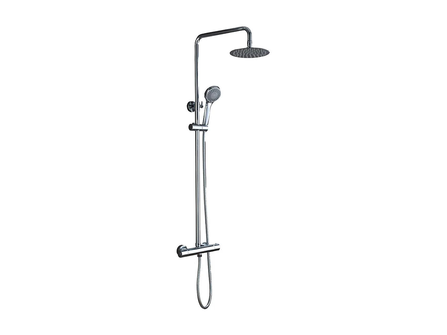 Colonne de Douche avec Mitigeur Thermostatique chromé anti-calcaire - Design Moderne - LONDRES IMEX