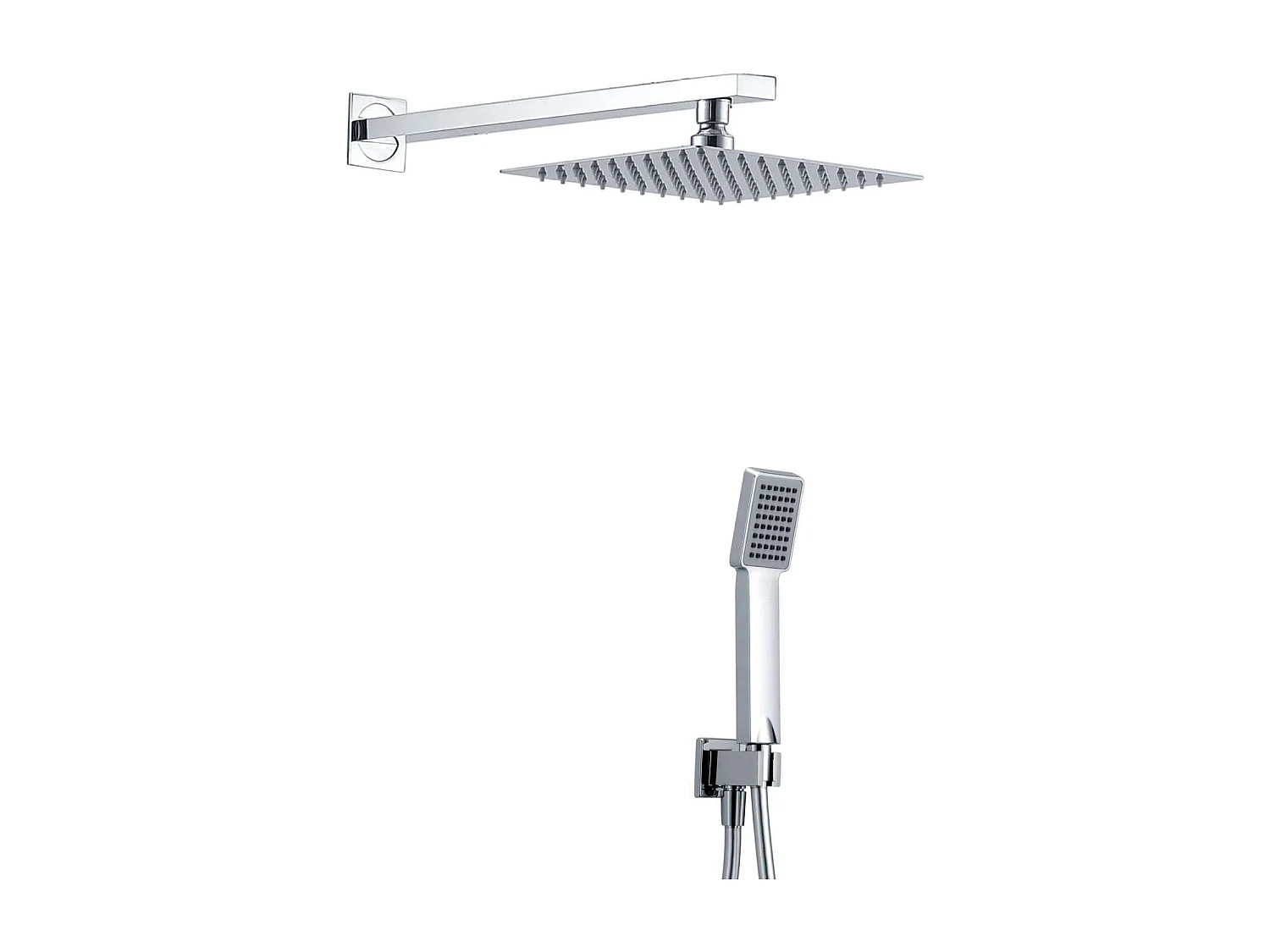 Colonne de Douche Encastrée blanc mat anti-calcaire - Design Moderne et Économie d'eau - Kit Complet DUBLIN IMEX