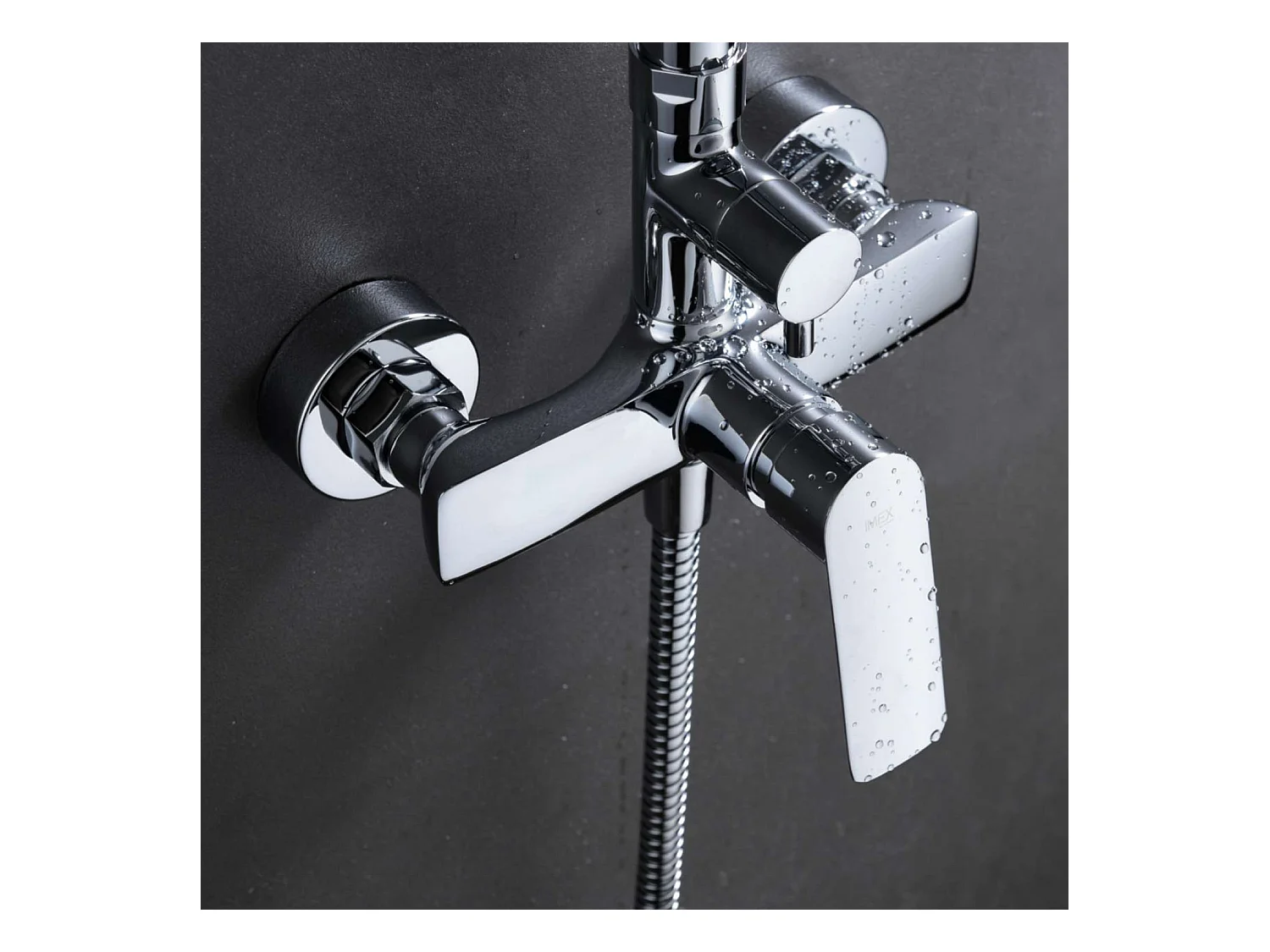 Colonne de Douche chromé anti-calcaire - Design Moderne et Économie d'eau - Kit Complet LUXOR IMEX