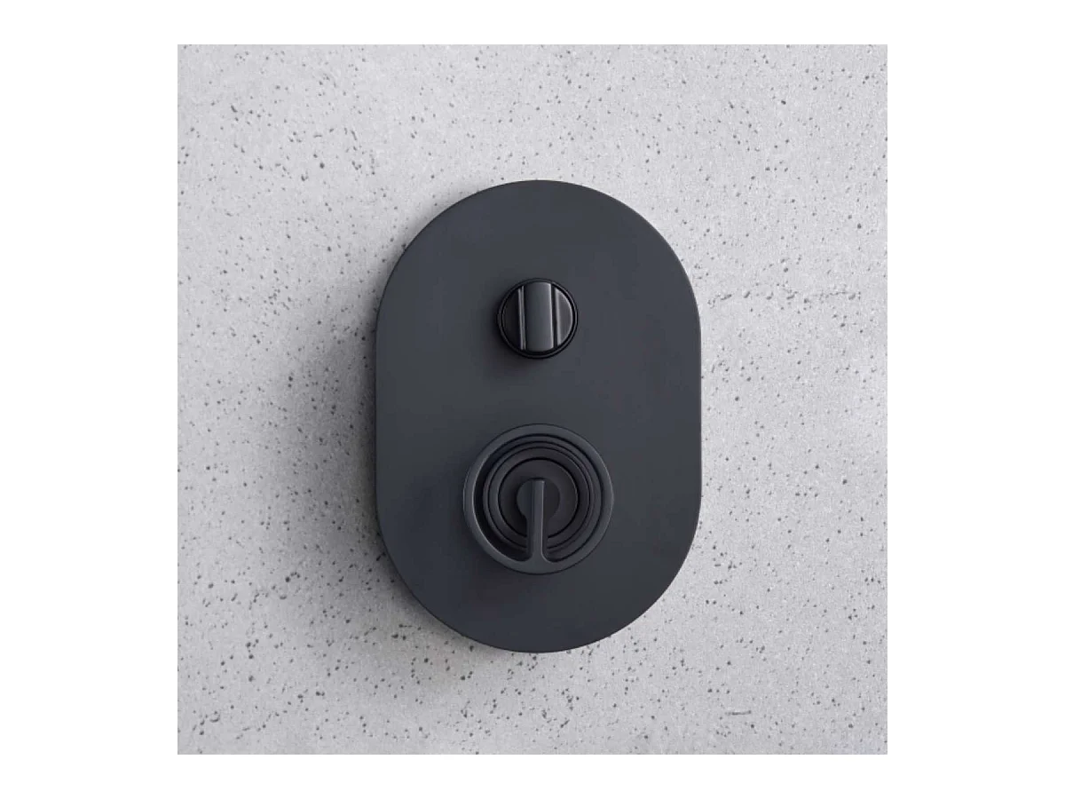 Colonne de Douche Encastrée noir mat anti-calcaire - Design Moderne et Économie d'eau - Kit Complet OLIMPO IMEX