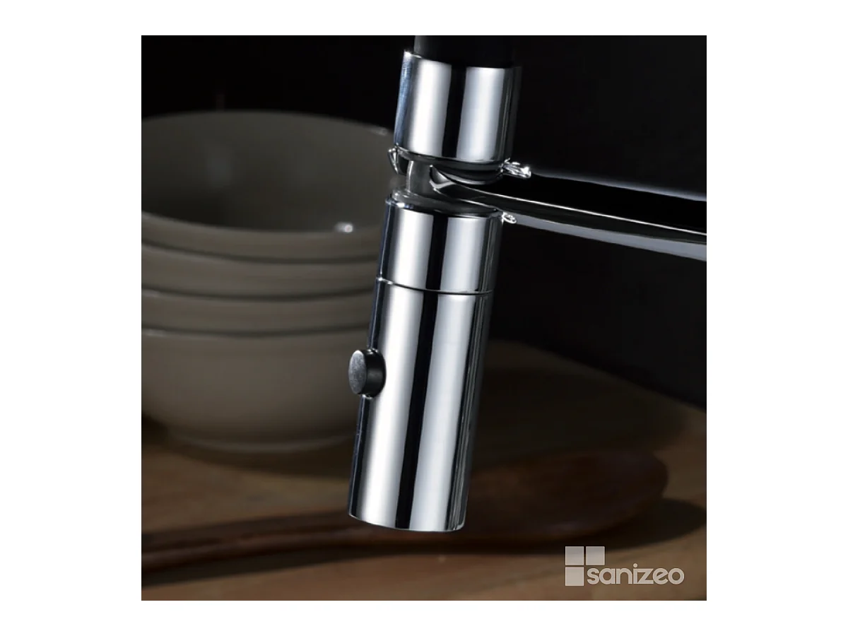 Mitigeur Évier Cuisine avec douchette extractible chromé - Design moderne – LANZAROTTE IMEX