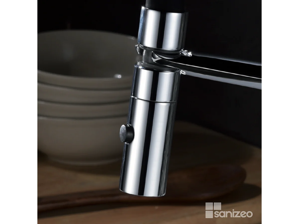 Mitigeur Évier Cuisine avec douchette extractible chromé - Design moderne – LANZAROTTE IMEX