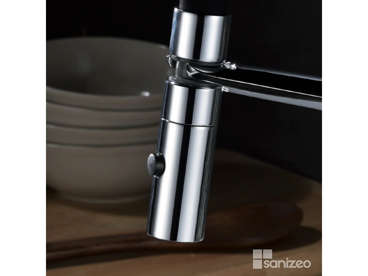 Mitigeur Évier Cuisine avec douchette extractible chromé - Design moderne – LANZAROTTE IMEX