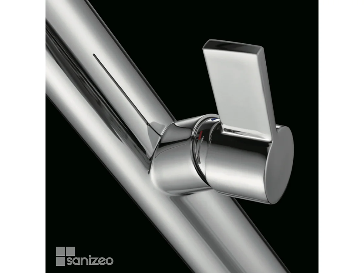 Mitigeur Évier Cuisine avec douchette extractible chromé - Design moderne – LAOS IMEX