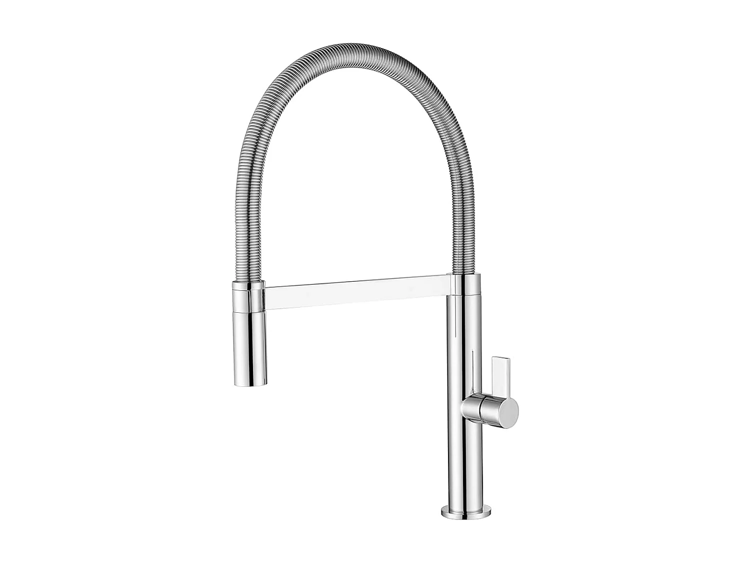 Mitigeur Évier Cuisine avec douchette extractible chromé - Design moderne – LAOS IMEX