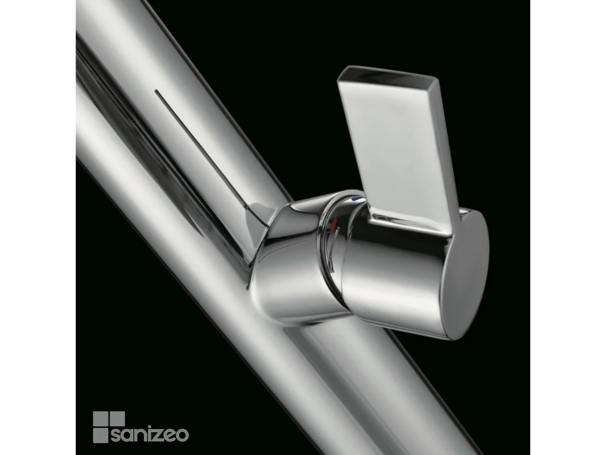 Mitigeur Évier Cuisine avec douchette extractible chromé - Design moderne – LAOS IMEX