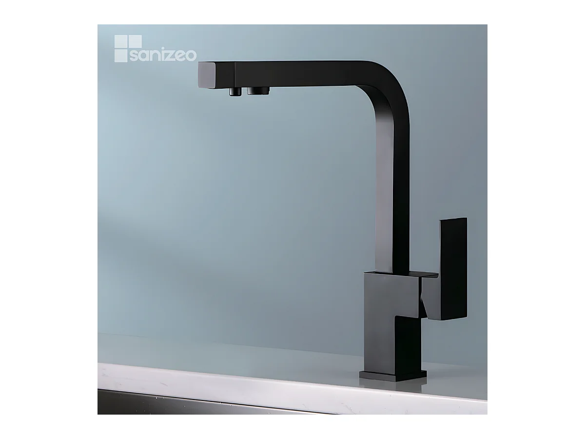 Mitigeur Évier Cuisine Osmoseur noir mat - Design moderne – CAPRI IMEX