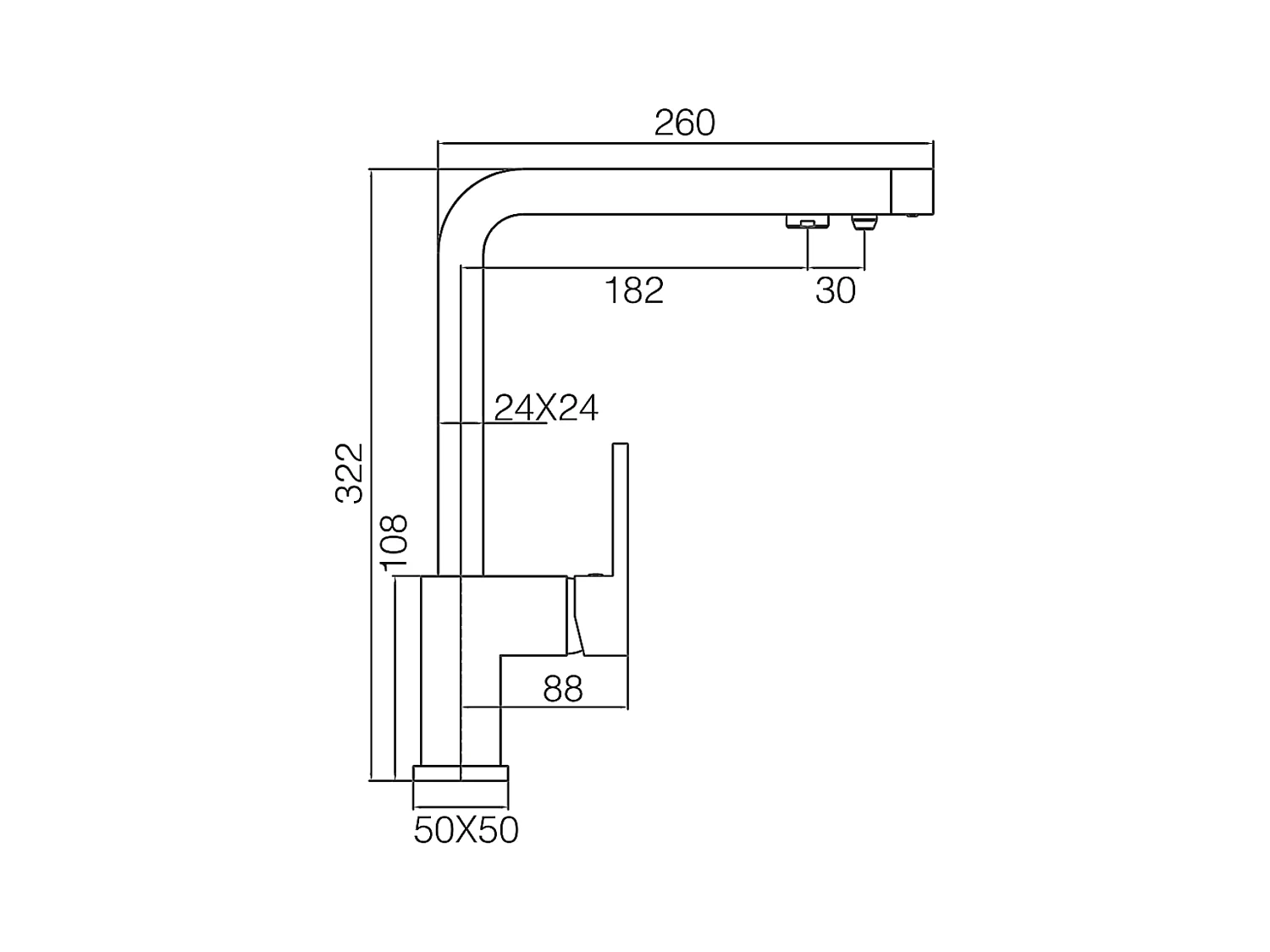 Mitigeur Évier Cuisine Osmoseur noir mat - Design moderne – CAPRI IMEX