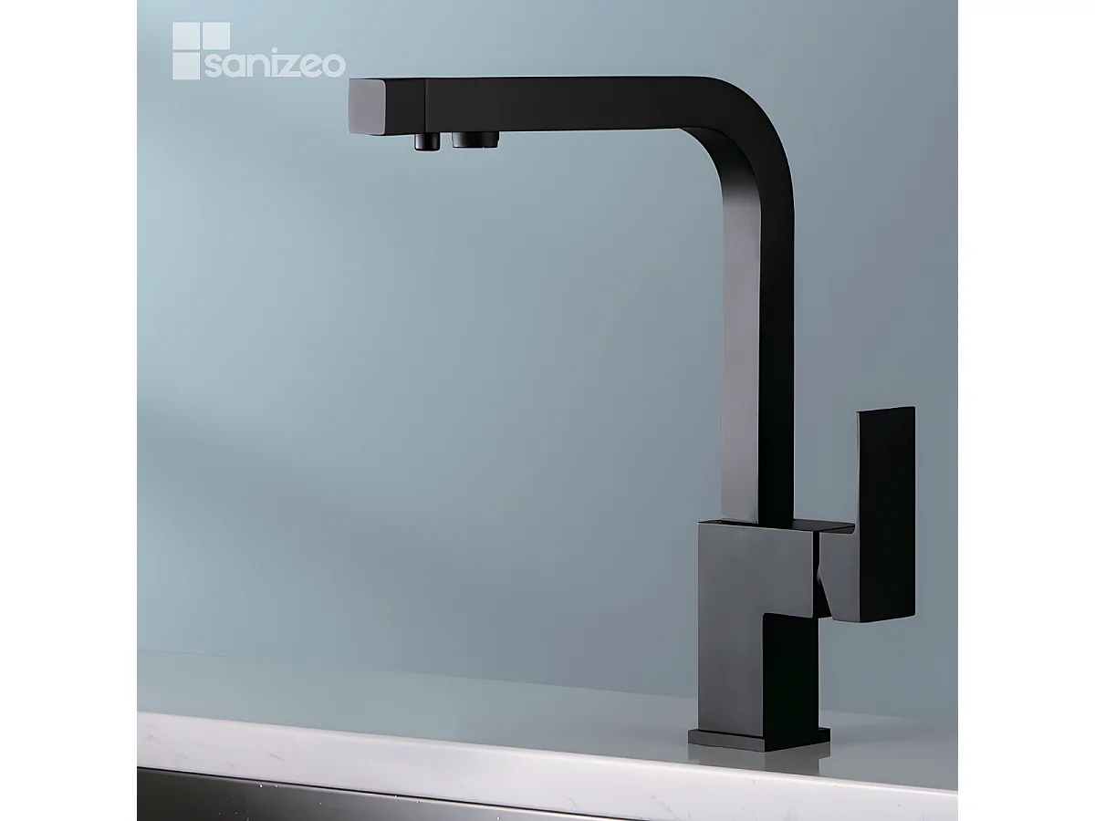 Mitigeur Évier Cuisine Osmoseur noir mat - Design moderne – CAPRI IMEX