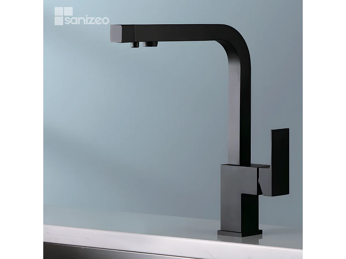 Mitigeur Évier Cuisine Osmoseur noir mat - Design moderne – CAPRI IMEX