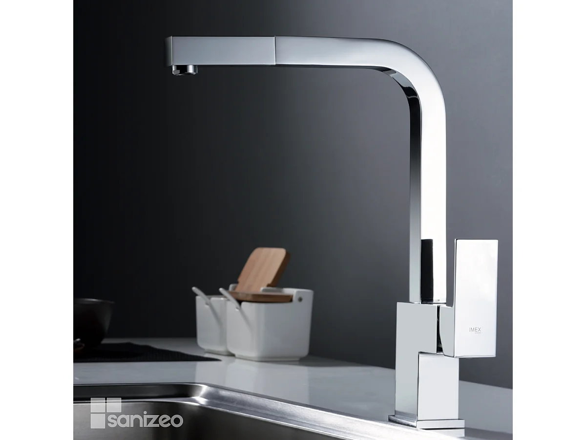 Mitigeur Évier Cuisine avec douchette extractible chromé - Design moderne – CONSTANZA IMEX