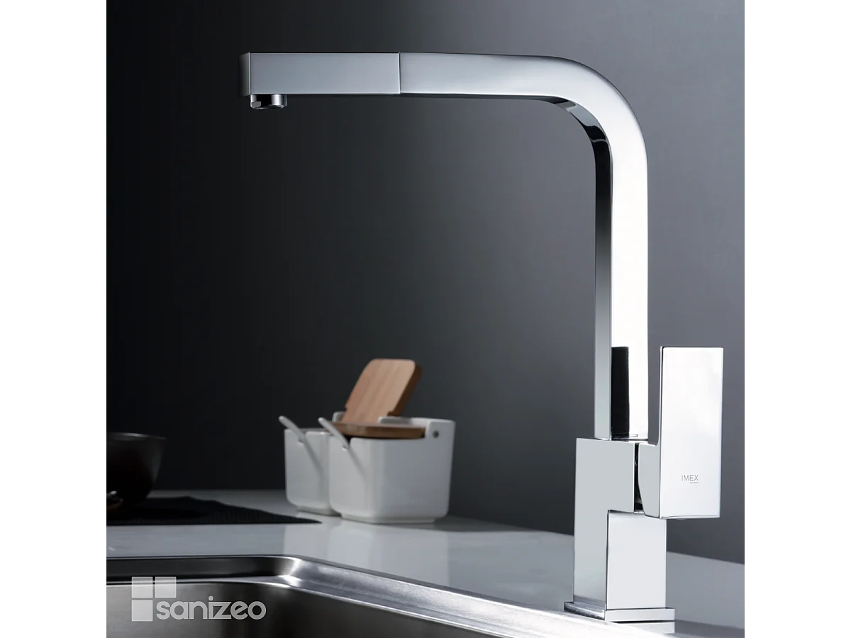 Mitigeur Évier Cuisine avec douchette extractible chromé - Design moderne – CONSTANZA IMEX