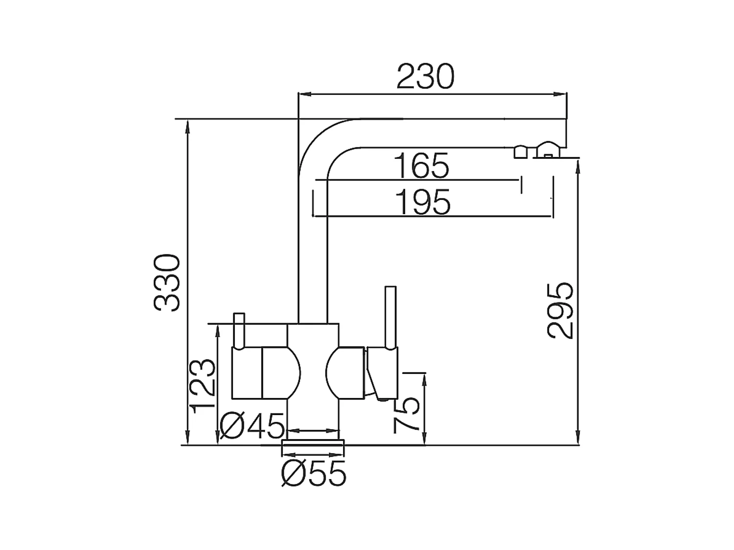 Mitigeur Évier Cuisine Osmoseur noir mat - Design moderne – MARSELA IMEX