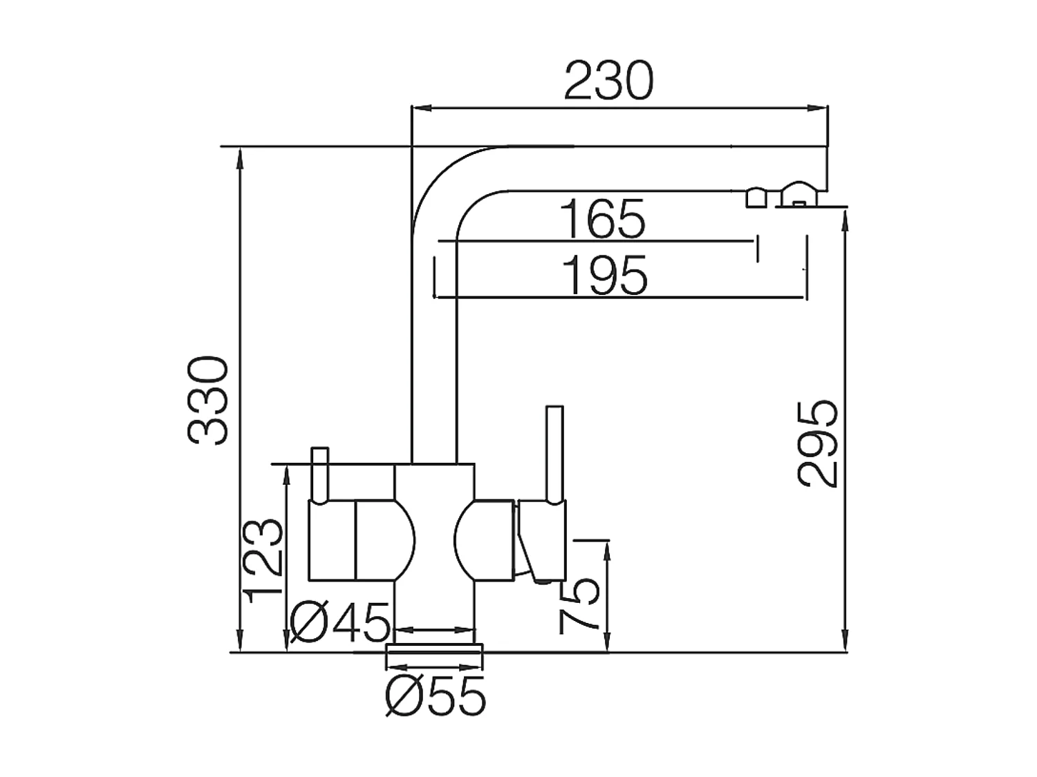 Mitigeur Évier Cuisine Osmoseur noir mat - Design moderne – MARSELA IMEX
