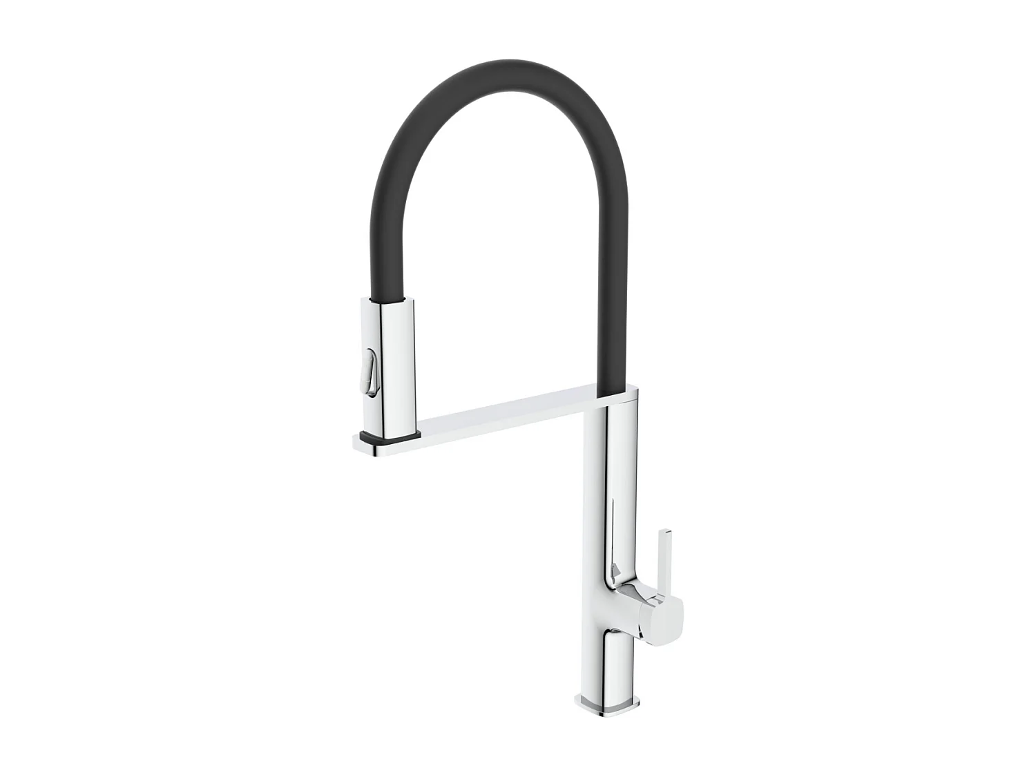 Mitigeur Évier Cuisine avec douchette extractible chromé - Design moderne – MENORCA IMEX