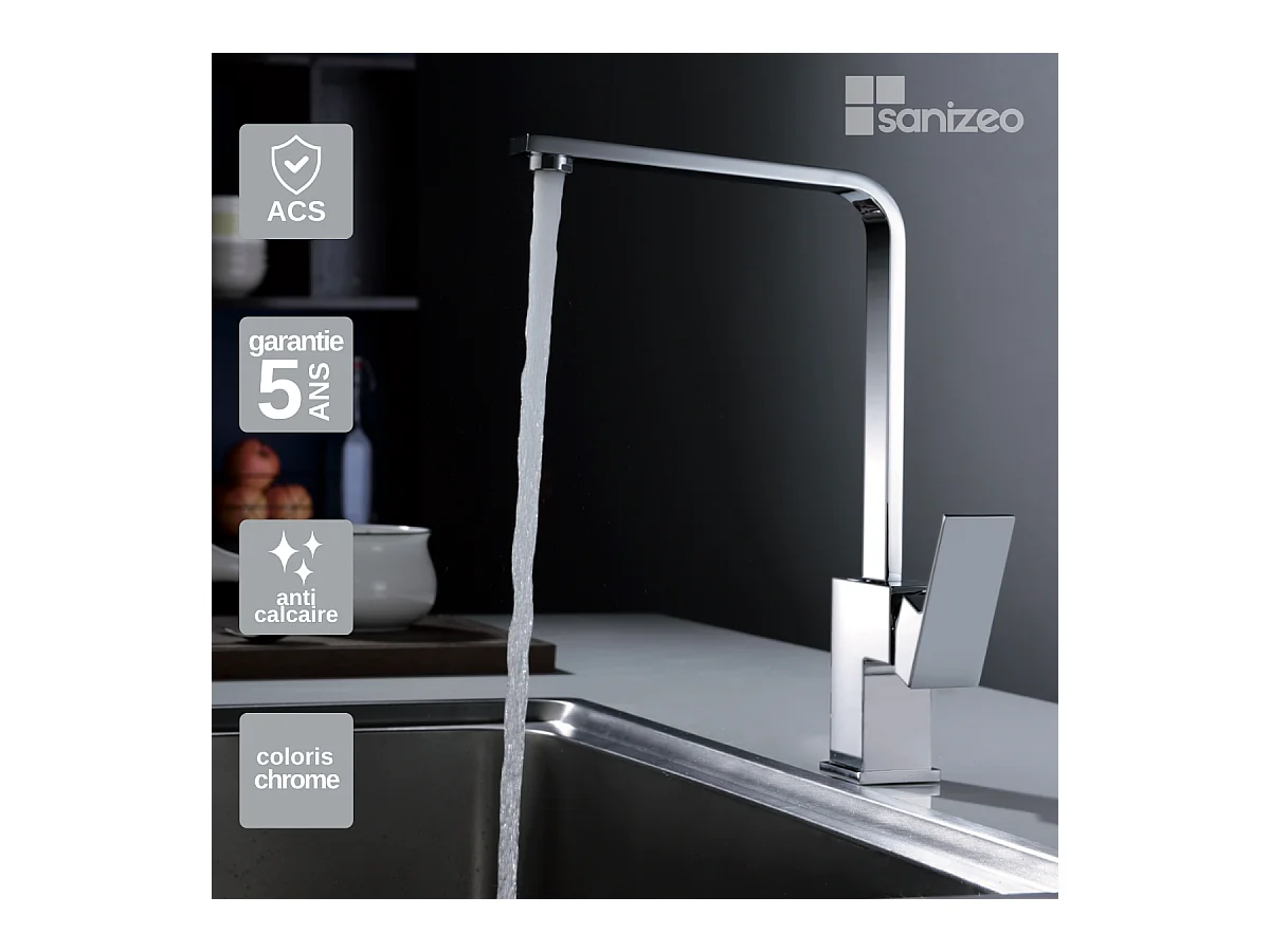 Mitigeur Évier Cuisine chromé - Design moderne – COX IMEX