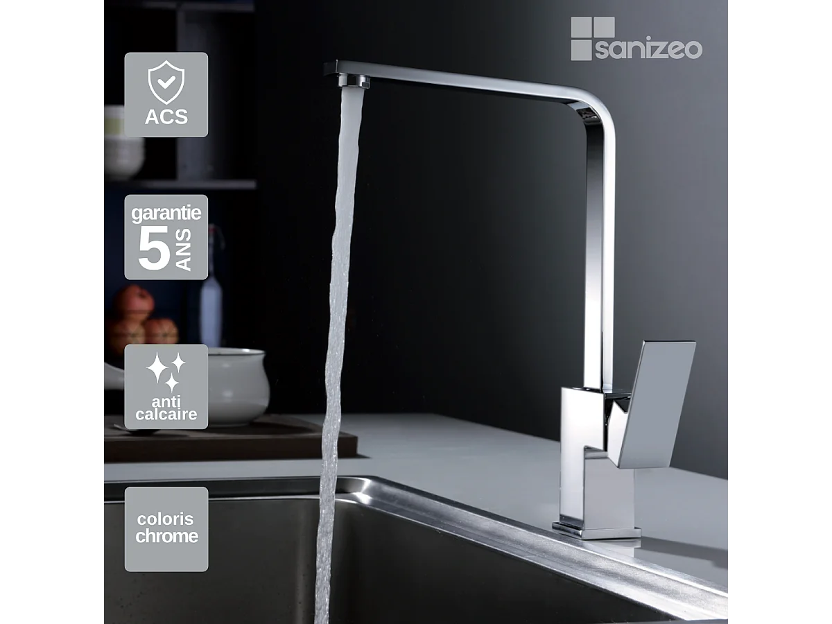 Mitigeur Évier Cuisine chromé - Design moderne – COX IMEX